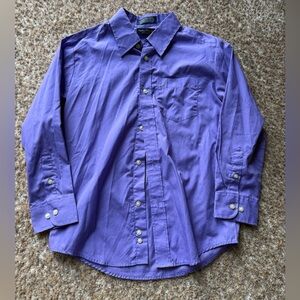Nautica Youth Dress Shirt Button Up size 10 purple